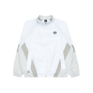 엄브로 팝러쉬 컬러블럭 스탠넥 바람막이 자켓 UQ123CJK31WHT