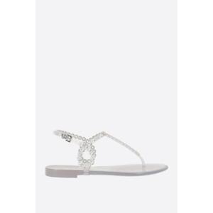 AQUAZZURA 거의 맨살 고무 끈 샌들 ABCFLAS0JLYTRS