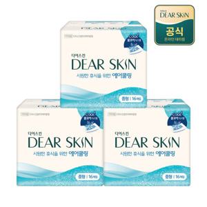 디어스킨 에어쿨링 여름 생리대 중형 16P x 3팩