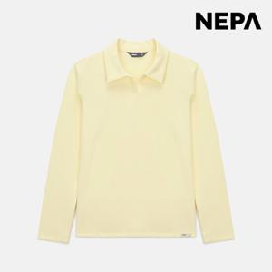 [네파]24 S/S 여름 여성 신축성 골지 긴팔 폴로 티셔츠7K25240