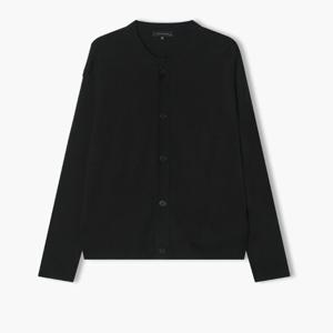 리버클래시 25S/S 블랙 엘보패치 라운드넥 가디건 LLS51504