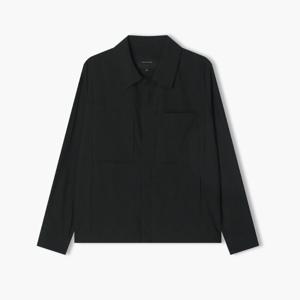 리버클래시 25S/S 블랙 오버핏 시어서커 포켓 스트링 셔켓 LLS32550