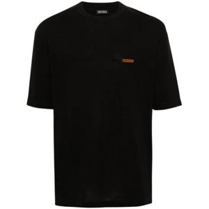 에르메네질도제냐 반팔 티셔츠 UDC9XA7C10 black
