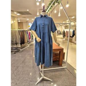 [멜로디가든]M25M5O112_캉캉 카라 데님 원피스