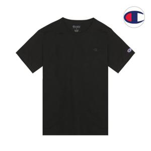 챔피온 클래식 져지 무지 레이어드 남자 여성 반팔티셔츠 블랙 T0223-003