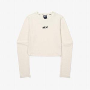 [FILA] 헤리티지 크롭 라운드 긴팔티셔츠 (FS2RLF3151F_SAD)