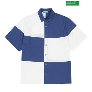 [베네통] Patchwork coloring shirt 3S_5EDZUQ01Z