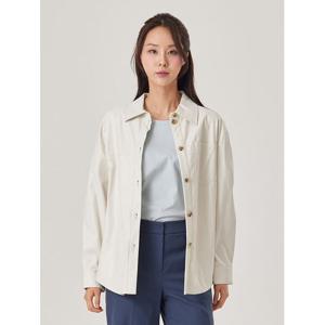 [꼼빠니아]페이크가죽셔츠형자켓_CCCS1-WRC010