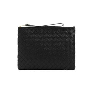 BOTTEGA VENETA 보테가 베네타 인트레치아토 미디엄 블랙 클러치백 1986007