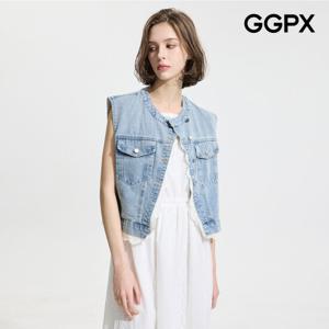 [GGPX] 레이스 포인트 데님 베스트 (GP4VT003F)