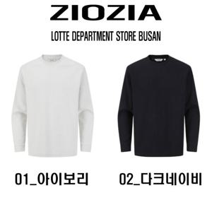 지오지아[2컬러] S/S 조직 긴팔 라운드 티셔츠 ADF2TR1002