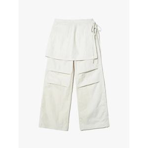 [휠라] FILA 여성용 랩스커트 레이어드 팬츠 FS2WPH2152FCRM