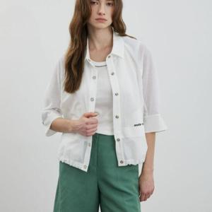 올리비아로렌 H 메쉬포인트 블라우스 VVCNL4M4161