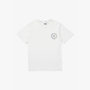 휠라반팔티 TQJ FK2RSE2201X-OWH 원형 로고반팔 티셔츠