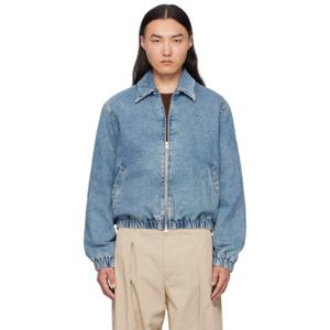 AMI Paris 청자켓 블루 아미 드 꾀흐 데님 재킷 251482M177001