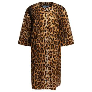 PRADA Single breasted overcoat in animalier drill 12525095