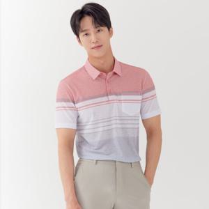 [라이프로그] 남성 면 분할 메쉬 카라 반팔 티셔츠 MCTSP314_PK