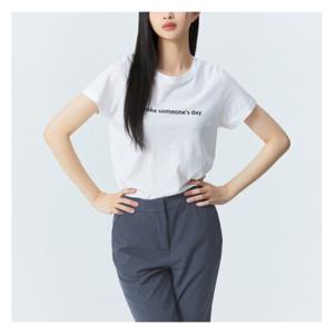 [미쏘]레터 반팔 티셔츠 (MIWHWC414A-T)