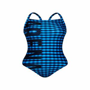 하이틴체크 원피스 수퍼플라이백 A5SL1PL68BLU
