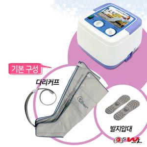 종로의료기 원진 국내생산 의료용 사지압박순환장치 슬림퀸 Q1040 4구 다리커프포함 다리마사지기 발마사지기 공기압마사지기_기본구성