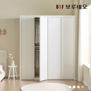 보루네오 170cm 히든그루브 여닫이 작은방 붙박이장