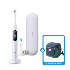 오랄비 [Oral-B] 오랄비 전동칫솔 iO8 화이트 알라바스터 (+락앤락 캠핑용 쿨러백) [IO8W][SQ38]