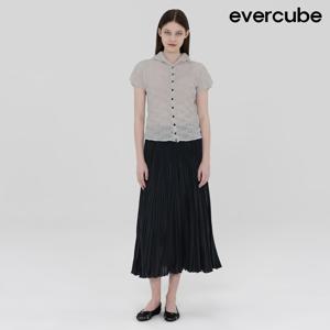 에바큐브 25SS  360도 플리츠 스커트