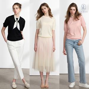 [25SS 최신상] 엘시크 25SS 실크블렌디드 반팔 니트 3종