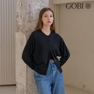 고비(GOBI) 실크캐시미어 세미돌먼 홀가 가디건