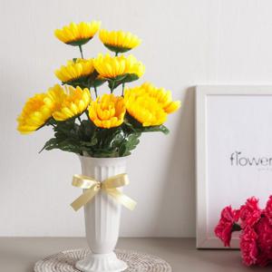 국화 성묘 화분set 40cmR 조화 추모 산소 납골당 근조 FAGAFT