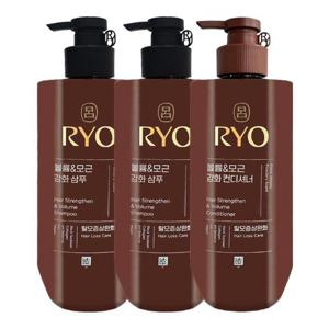 [려]려 흑운 볼륨 앤 모근강화 샴푸 592ml x2 + 컨디셔너 592ml