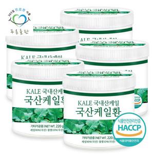 [푸른들판] 국내산 케일환 220gx5통 haccp 인증 휴대용환통 사은품