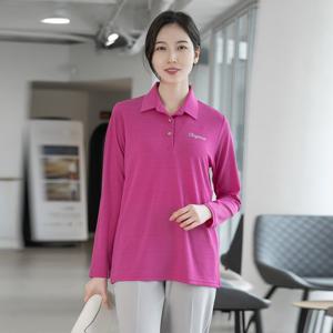 여성 엄마옷 베이직 카라 긴팔 티셔츠 TK201052 중년여성의류/50대/60대/마담/빅사이즈/할머니옷