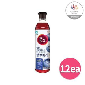 갤러리아_청정원 홍초 블루베리 900ml x 12 마시는 자연 발효초
