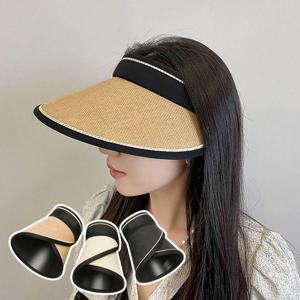 [라일리] Rly 돌돌이썬캡 여름모자 밀짚 데일리썬캡 휴대편한모자