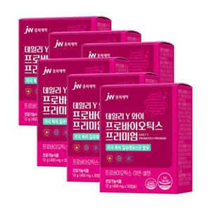 JW중외제약 데일리Y와이 프로바이오틱스 프리미엄 30캡슐x6박스(6개월분)