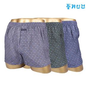바풀 HY DB 184125 도형도트 풍기인견 남성사각팬티 직물트렁크