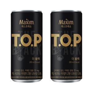 티오피 TOP 더블랙 200ml x 24개 캔커피