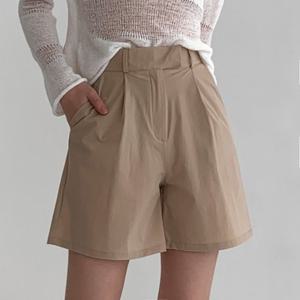 쿨써머 밴딩 하프 팬츠 기장선택가능 허리밴딩 히든버튼
