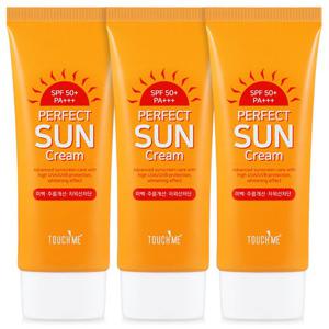 터치미 퍼펙트 썬크림 3개(SPF50+PA+++/3중기능/365 데일리 썬)