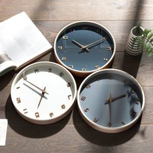 HC 무료배송 국산 리얼우드 고급 무소음벽시계 거실벽 인테리어 대형 벽걸이시계 30CM