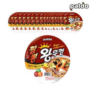 팔도 짬뽕 왕뚜껑 컵라면 110g 18개