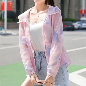 여성 후드집업 2컬러 1P 여름 비치 얇은 점퍼 아우터