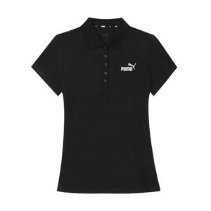 퓨마 에센셜 폴로 반팔 티셔츠 블랙 586779-01