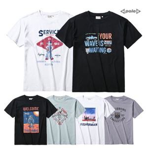 [3+1반바지증정/무배] 엔폴에스 반팔티셔츠 47종 균일가 기본핏/오버핏/빅사이즈 (M~XXL)