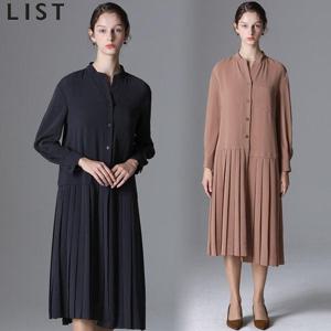 [리스트]올리비아 언발란스 플리츠 원피스