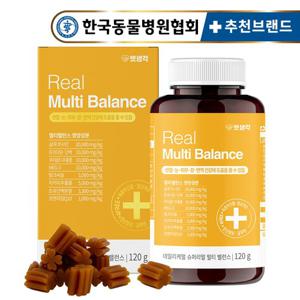 펫생각 강아지 종합 영양제 60정 2개월분 멀티밸런스 비타민 관절 눈 피부 장 면역 도움