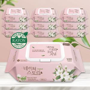 ★10팩★ 부드럽고 두꺼운 대용량 물티슈 오리지놀 10팩