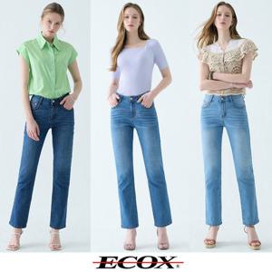 본사정품 [ECOX] 에콕스 여성 에어코튼 스판 데님 3종