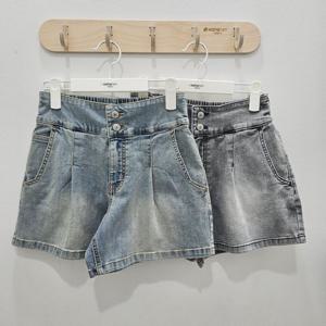 [행텐주니어][모다시흥]행텐주니어 오픈밴딩 하이웨스트 핀턱 데님 청반바지 14520-156-403-10